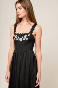 Josefina Woven Midi Dress
