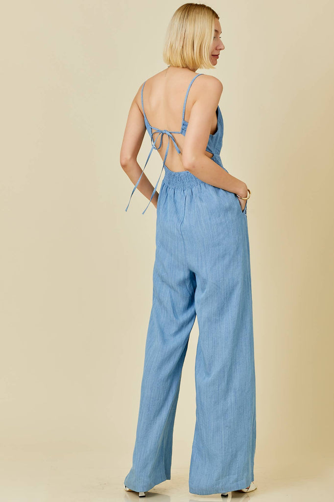 **SALE** Botanical Embroidered Jumpsuit