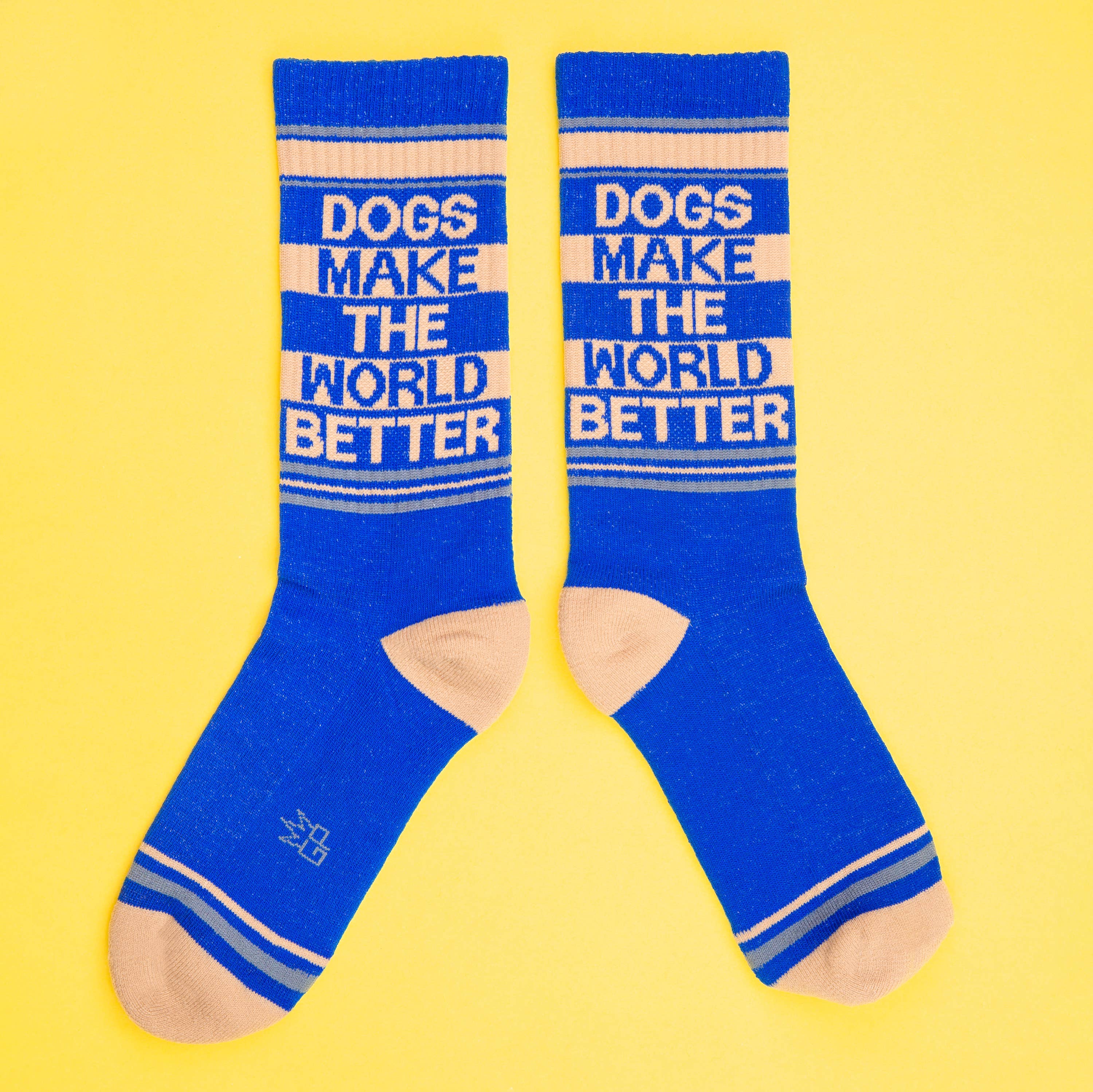 Dogs Make The World Better Gym Crew Socks