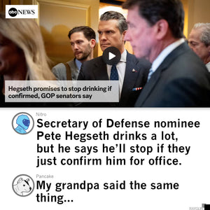 Secretary of Defense Drinking: Pete Hegseth