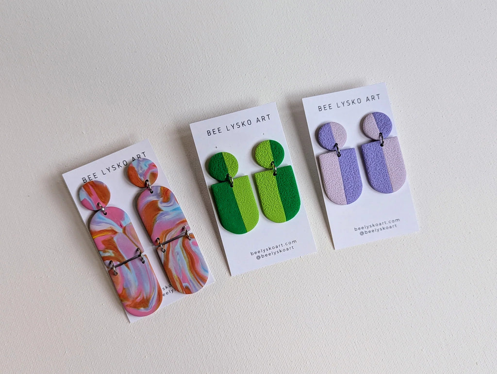 Bee Lysko Art Clay Earrings