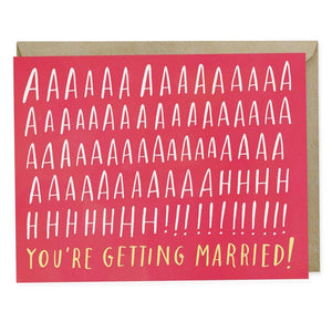 Getting Married Engagement Card