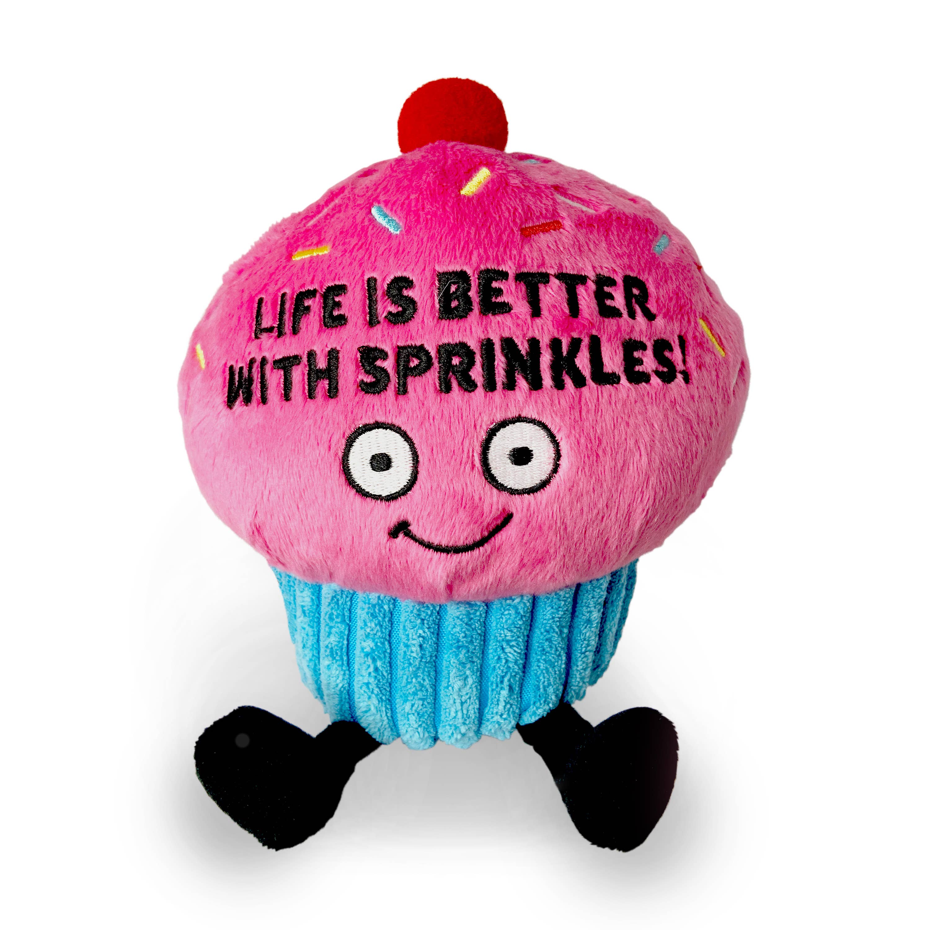 25% off "Life Is Better With Sprinkles" Plush Cupcake