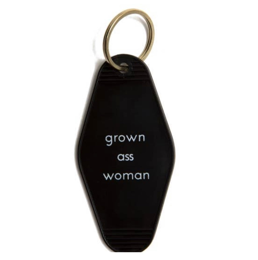 Grown Ass Woman Motel Keychain