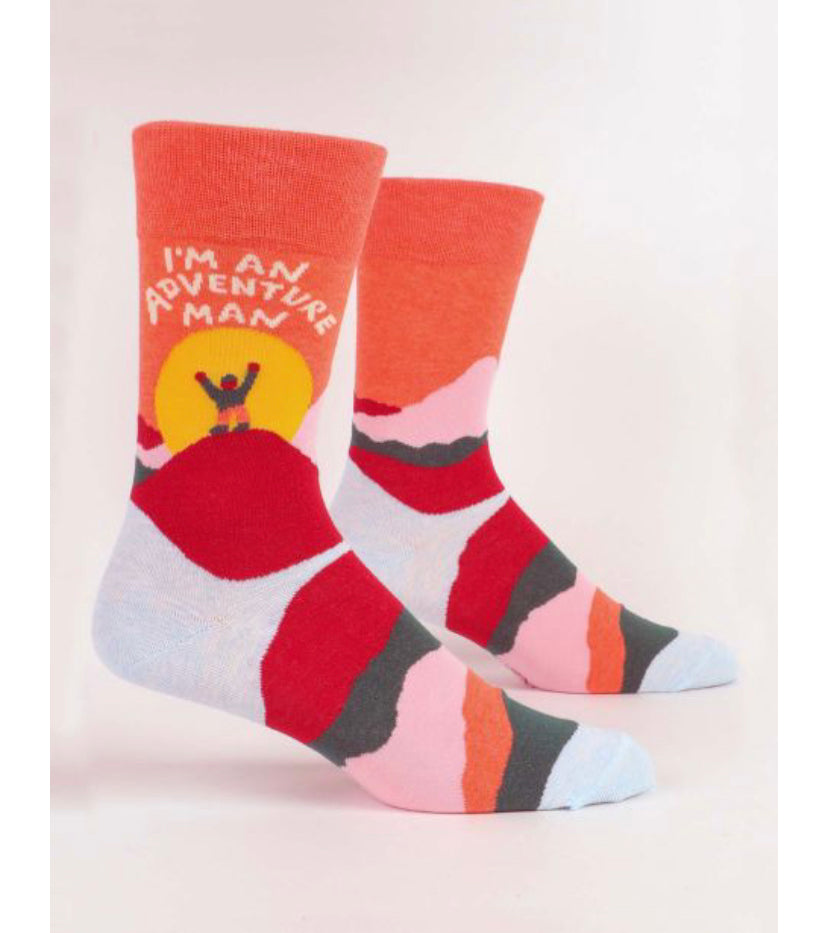 **SALE** Blue Q Adventure Man Men's socks