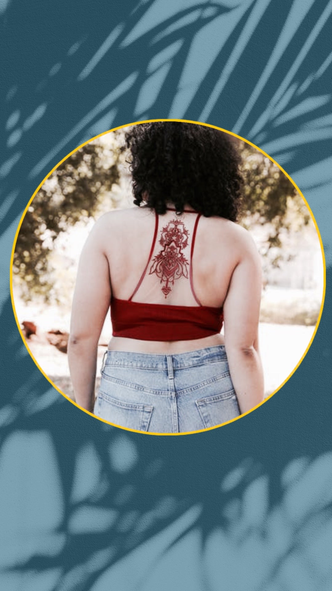 Red Mandala Tattoo Mesh Bralette – Ever Jane Boutique