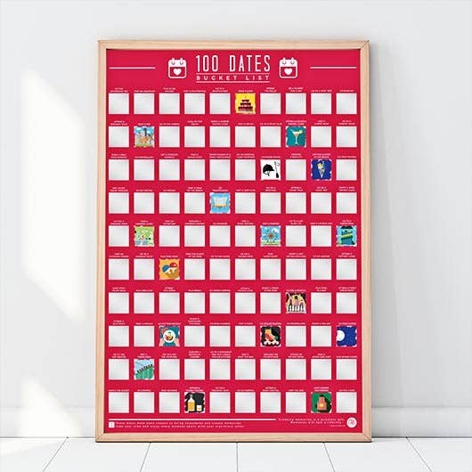 Bucket List Poster - 100 Dates to go on