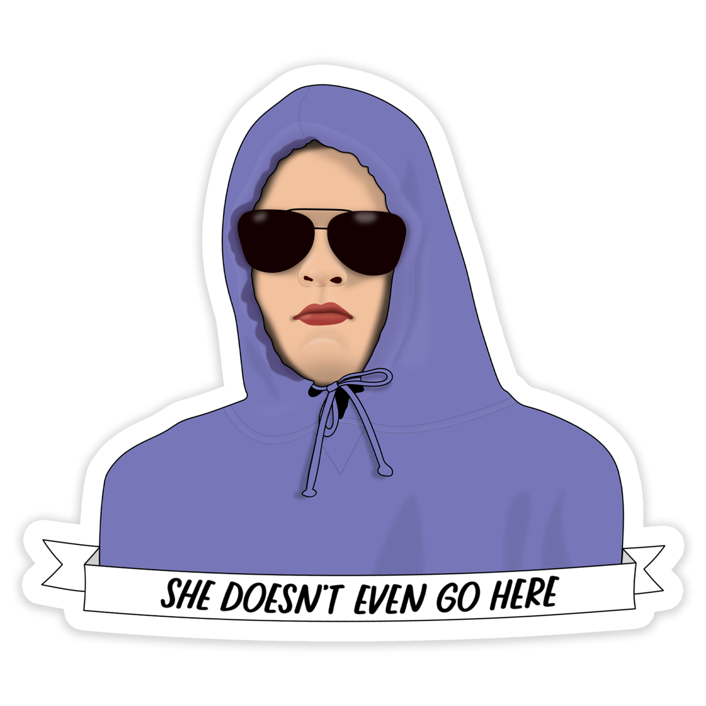 **SALE** Mean Girls Damian She Doesn't Even Go Here Sticker