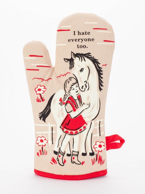 Blue Q Hate everyone too oven mitt